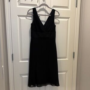 J. Crew Black Midi Dress